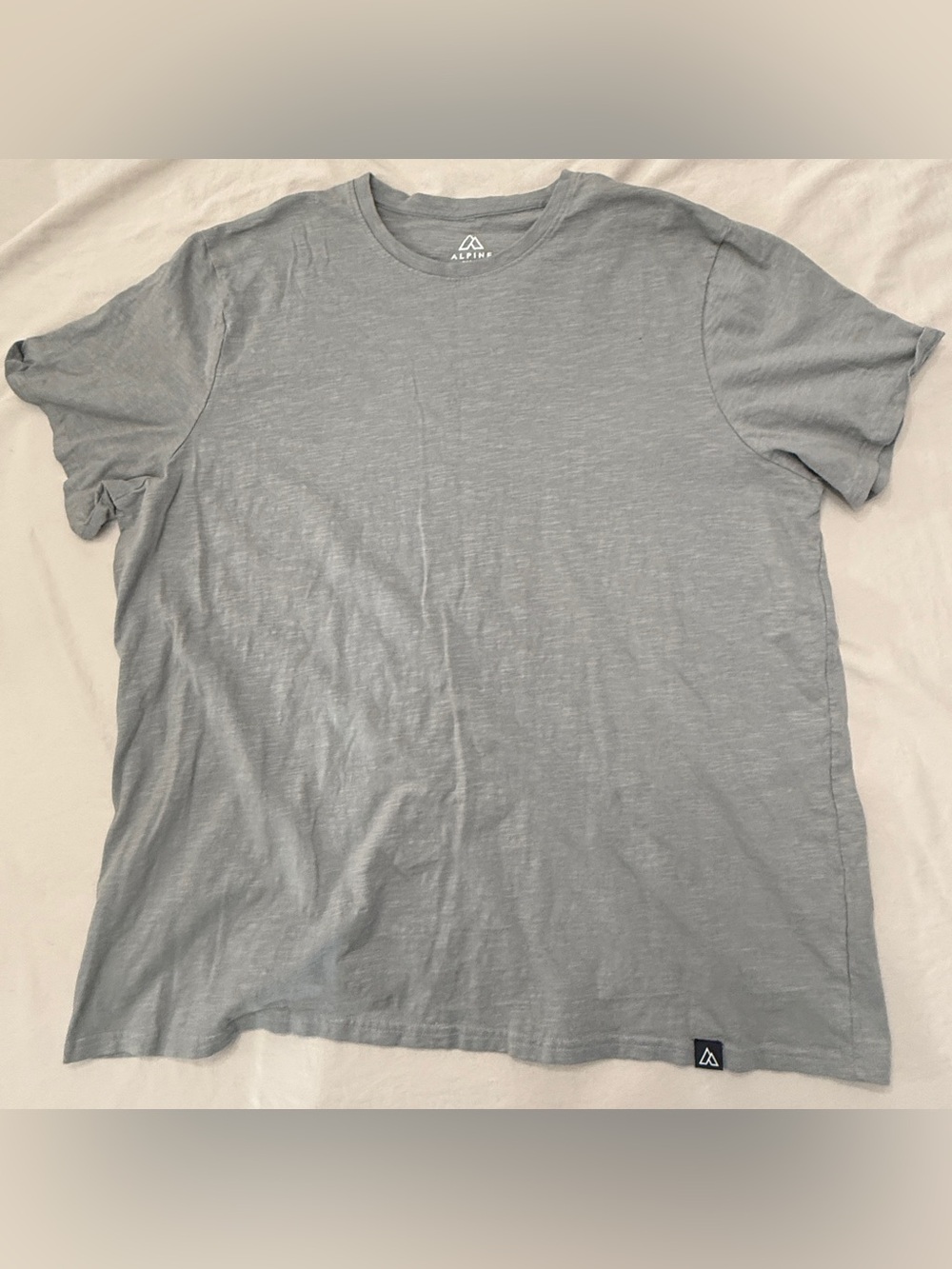 Alpine Men's Long Sleeve Crew Tee - Light Gray